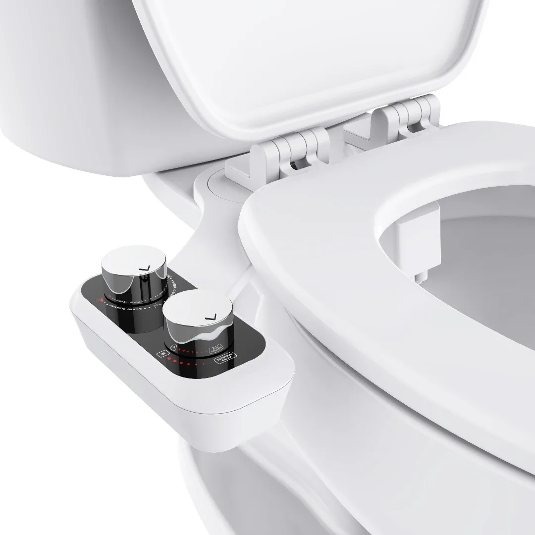 Eco-Bidet Simple instalado en un inodoro